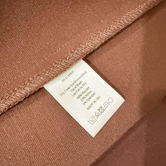 Ripley Rader Size XS Chocolate Brown Ponte Knit Smoking Jacket Tailored Capsule - Picture 8 of 11